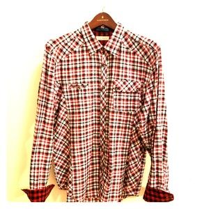 Ted Baker Men’s Sportshirt - Size 4 (Medium)